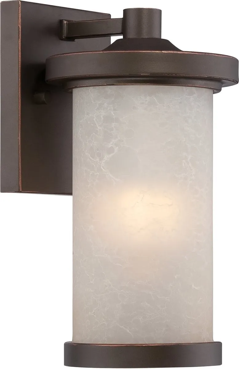 10"H Diego 1-Light LED Outdoor Mahogany Bronze