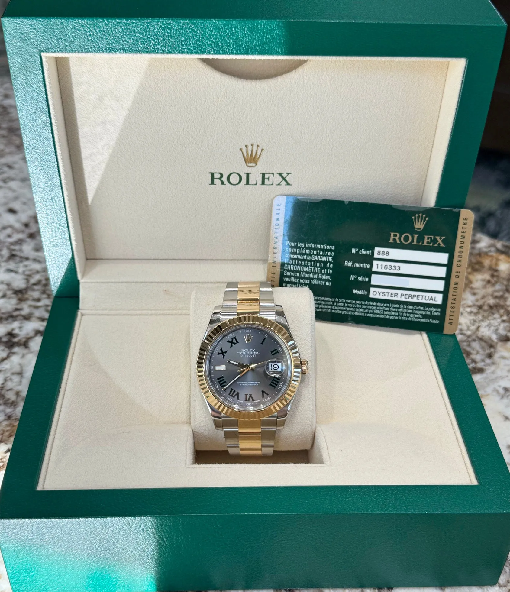 2014 Rolex Datejust II 116333