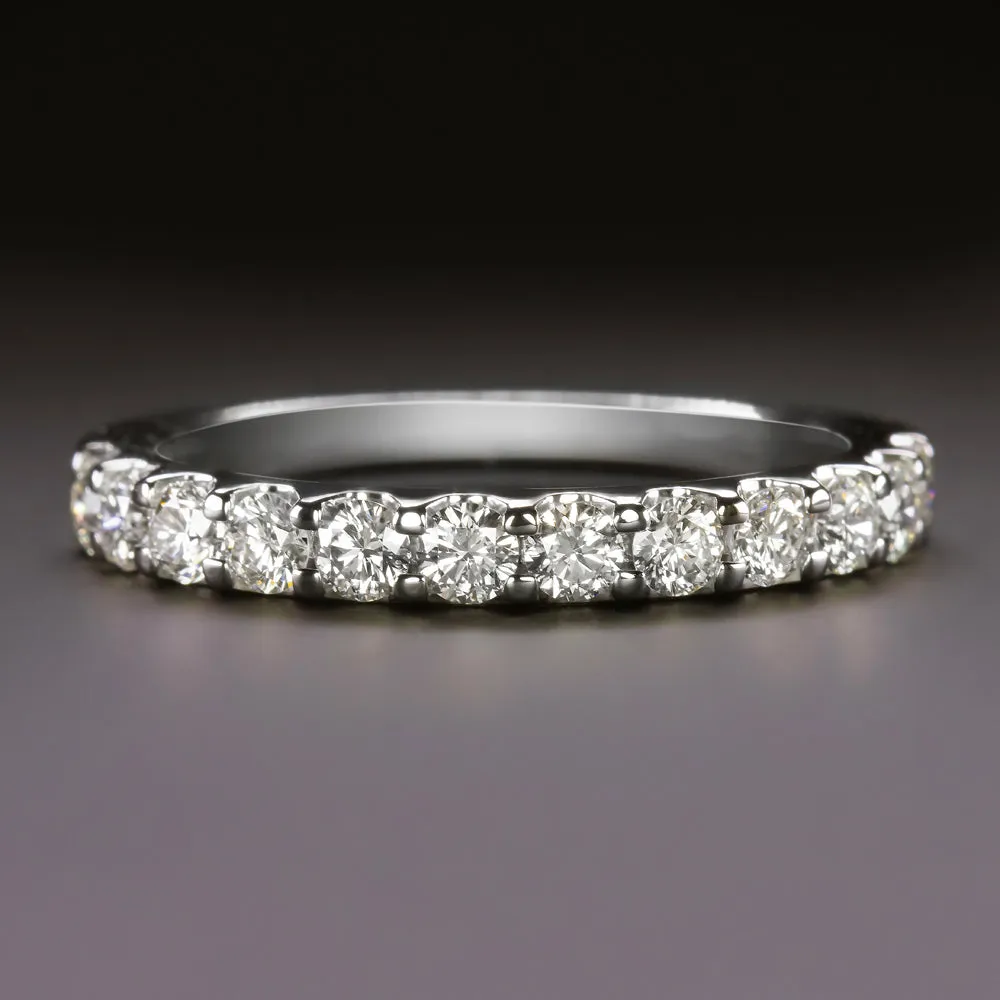 3/4 CARAT G VS DIAMOND PLATINUM ETERNITY RING WEDDING BAND EXCELLENT CUT NATURAL