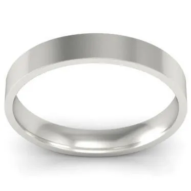 3mm Platinum Wedding Ring Flat