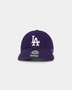 47 Brand Los Angeles Dodgers 47 Clean Up Strapback Purple