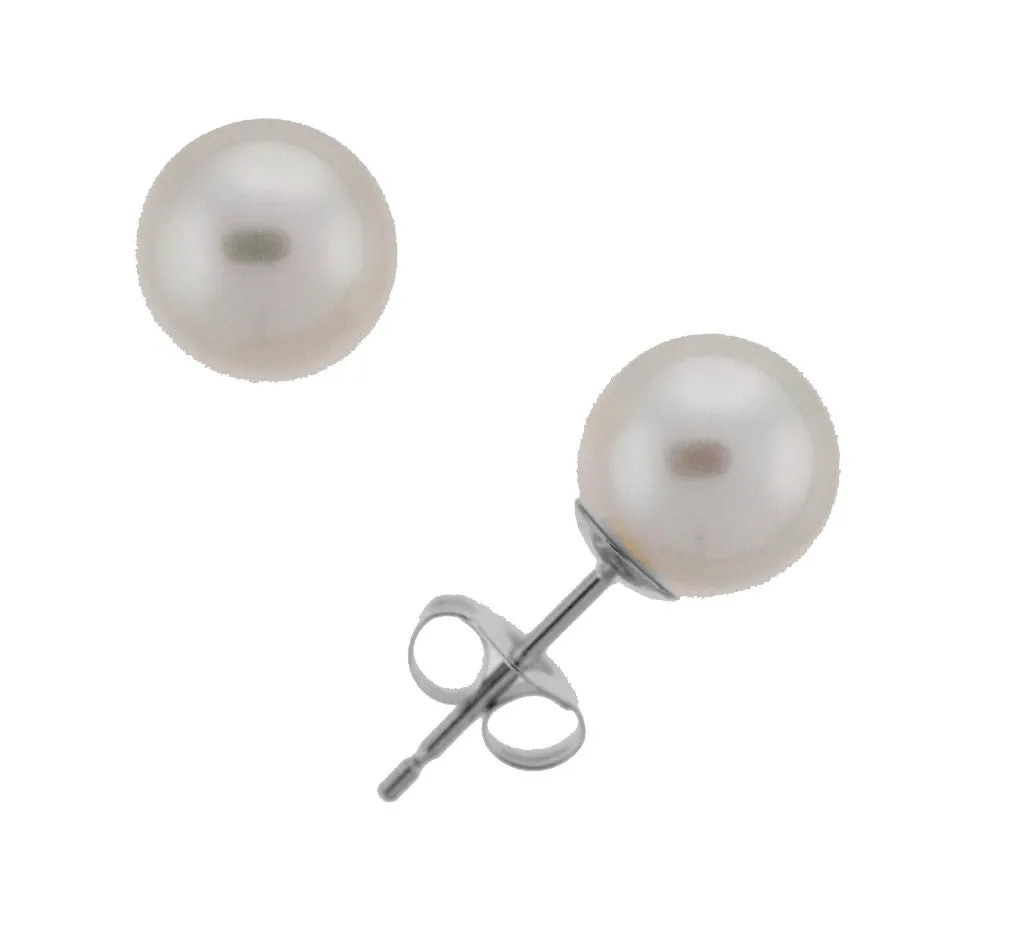 7.0-7.5mm Akoya Pearl Stud Earrings (SKU: 60512)