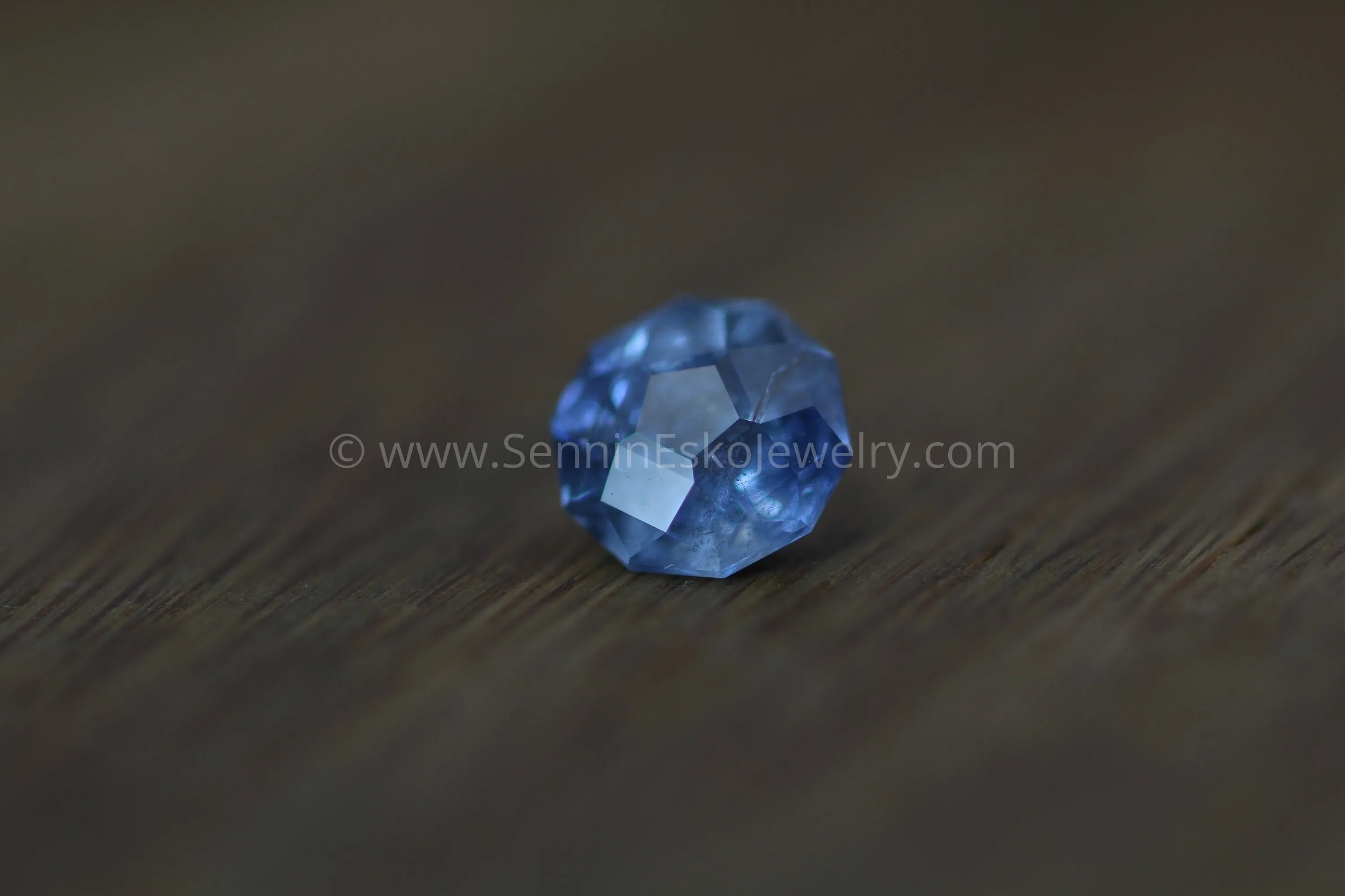 8mm Umba Blue Sapphire Hand Cut Gemstone - Untreated Blue Sapphire - Precision Cut Sapphire - Tanzanian Sapphire - Precision Cut Gemstone