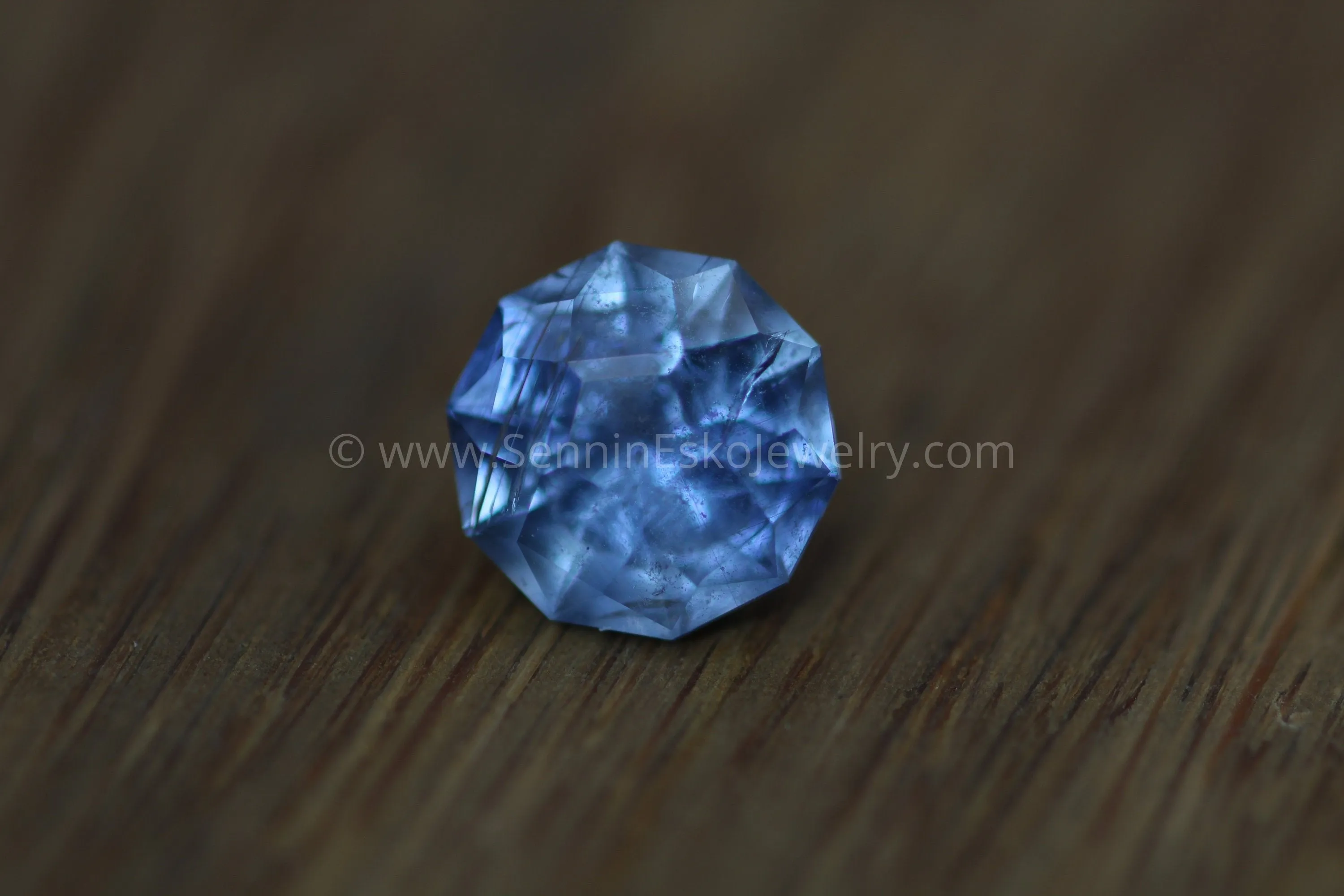 8mm Umba Blue Sapphire Hand Cut Gemstone - Untreated Blue Sapphire - Precision Cut Sapphire - Tanzanian Sapphire - Precision Cut Gemstone