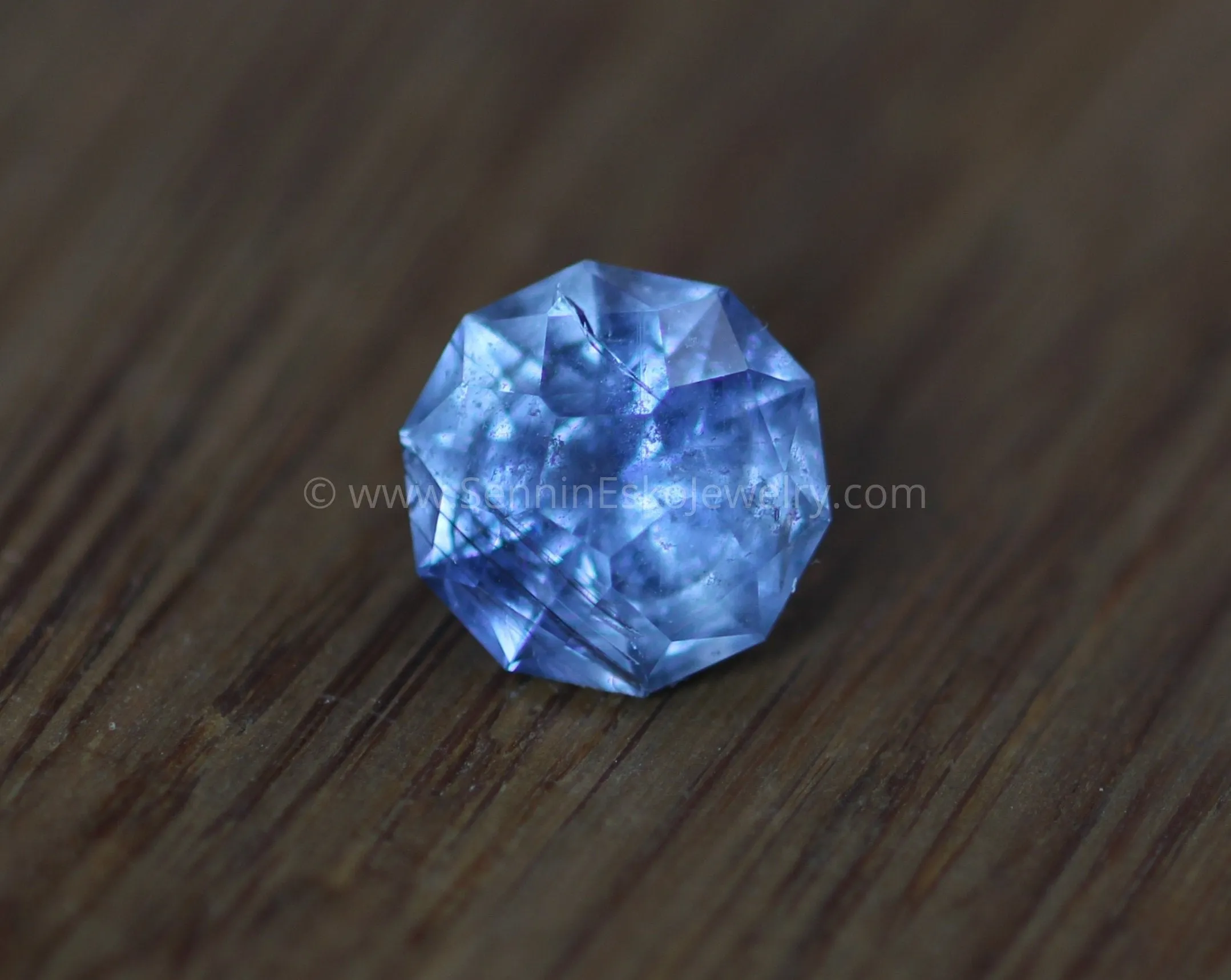 8mm Umba Blue Sapphire Hand Cut Gemstone - Untreated Blue Sapphire - Precision Cut Sapphire - Tanzanian Sapphire - Precision Cut Gemstone