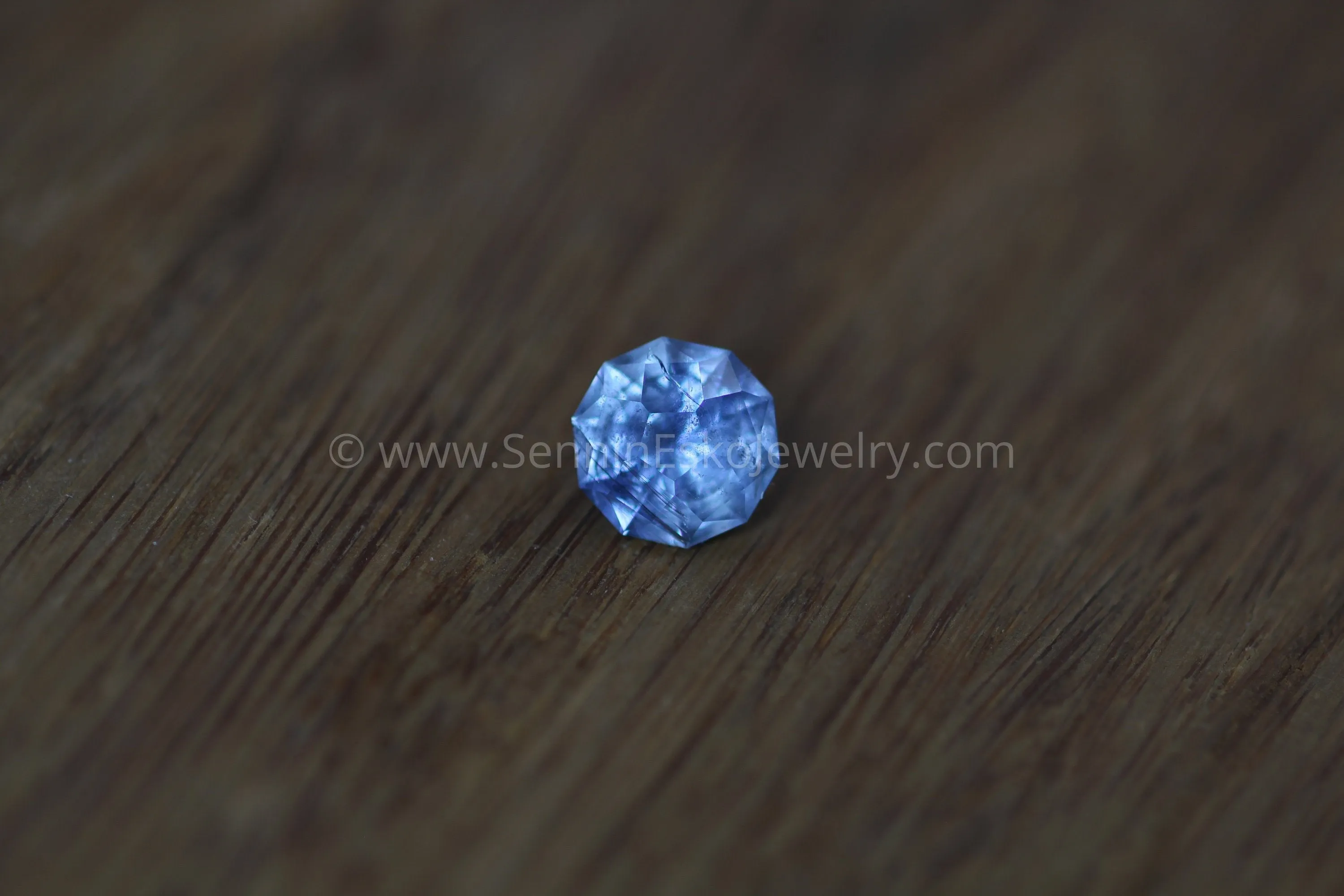 8mm Umba Blue Sapphire Hand Cut Gemstone - Untreated Blue Sapphire - Precision Cut Sapphire - Tanzanian Sapphire - Precision Cut Gemstone