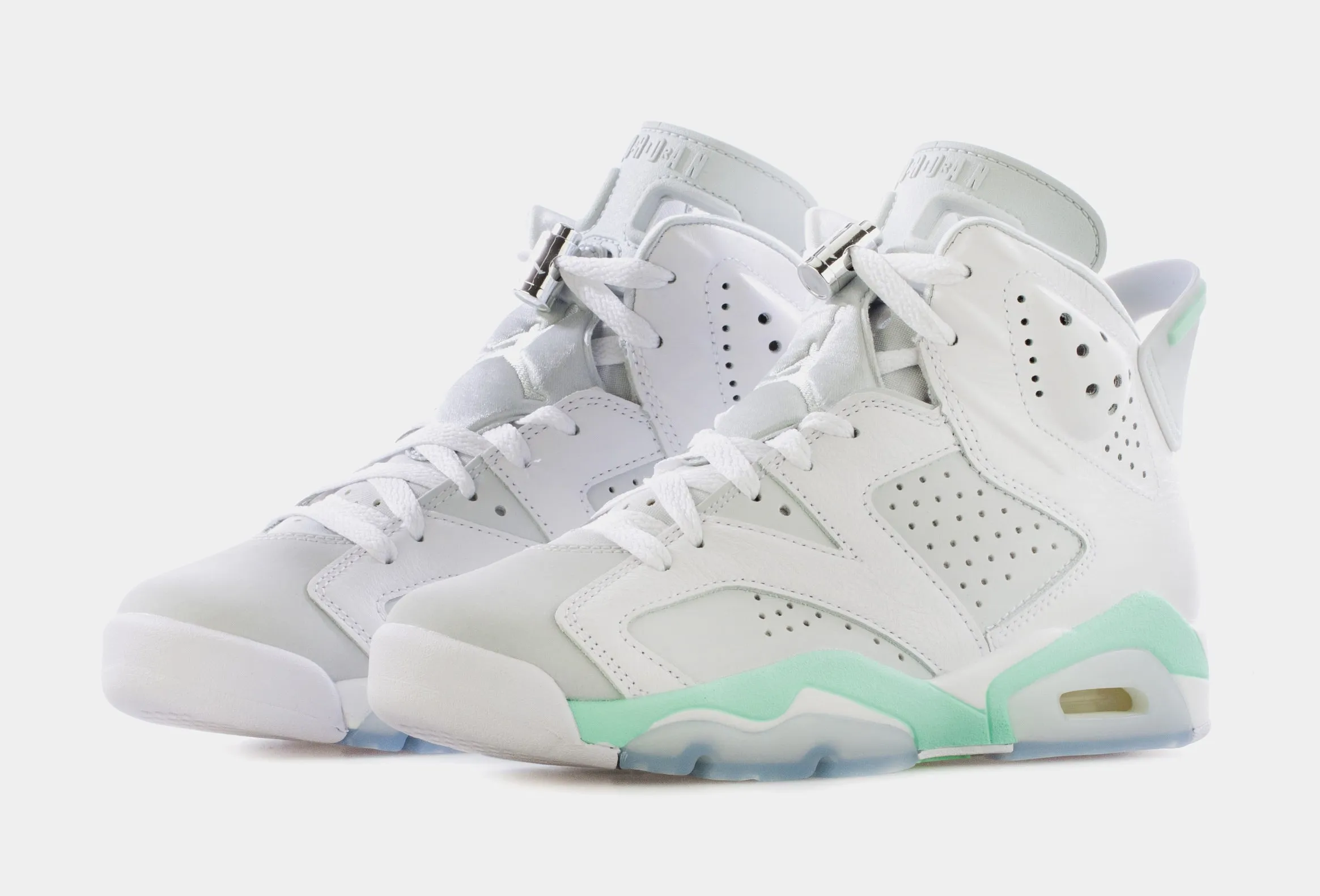 Air Jordan 6 Mint Foam Womens Lifestyle Shoes (White/Mint Green)