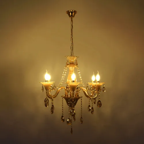 Amber Crystal Chandelier