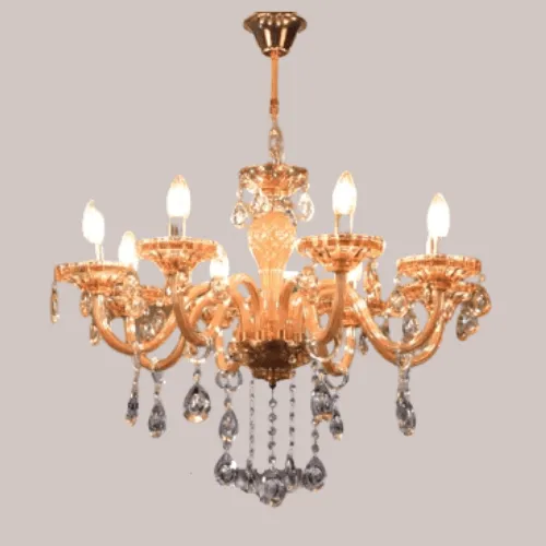 Amber Crystal Chandelier