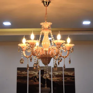 Amber Crystal Chandelier