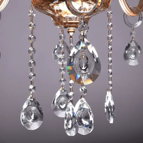 Amber Crystal Chandelier