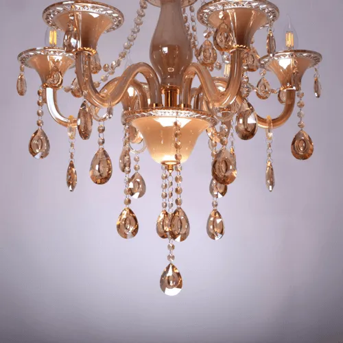 Amber Crystal Chandelier