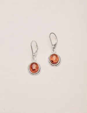 Amber Oval Earrings