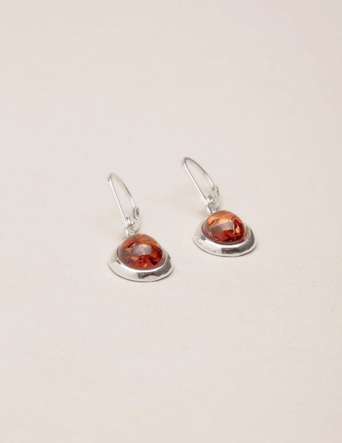 Amber Oval Earrings