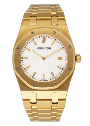 Audemars Piguet Royal Oak 56175BA White Dial 18K Yellow Gold Watch