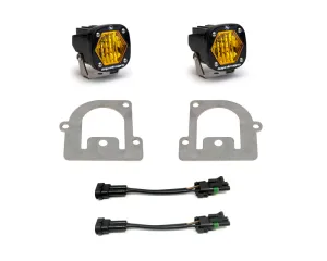 Baja Designs 21  Ford Bronco Sport S1 WC LED Fog Pocket Light Kit - Amber