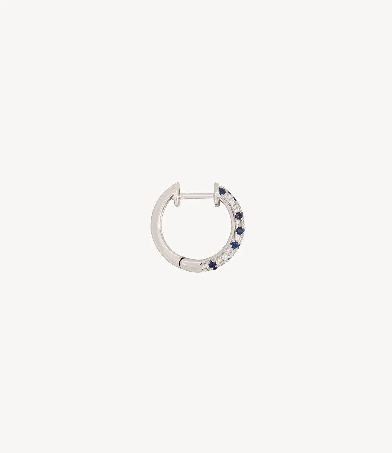 Blue Speckled Hoop Earrings