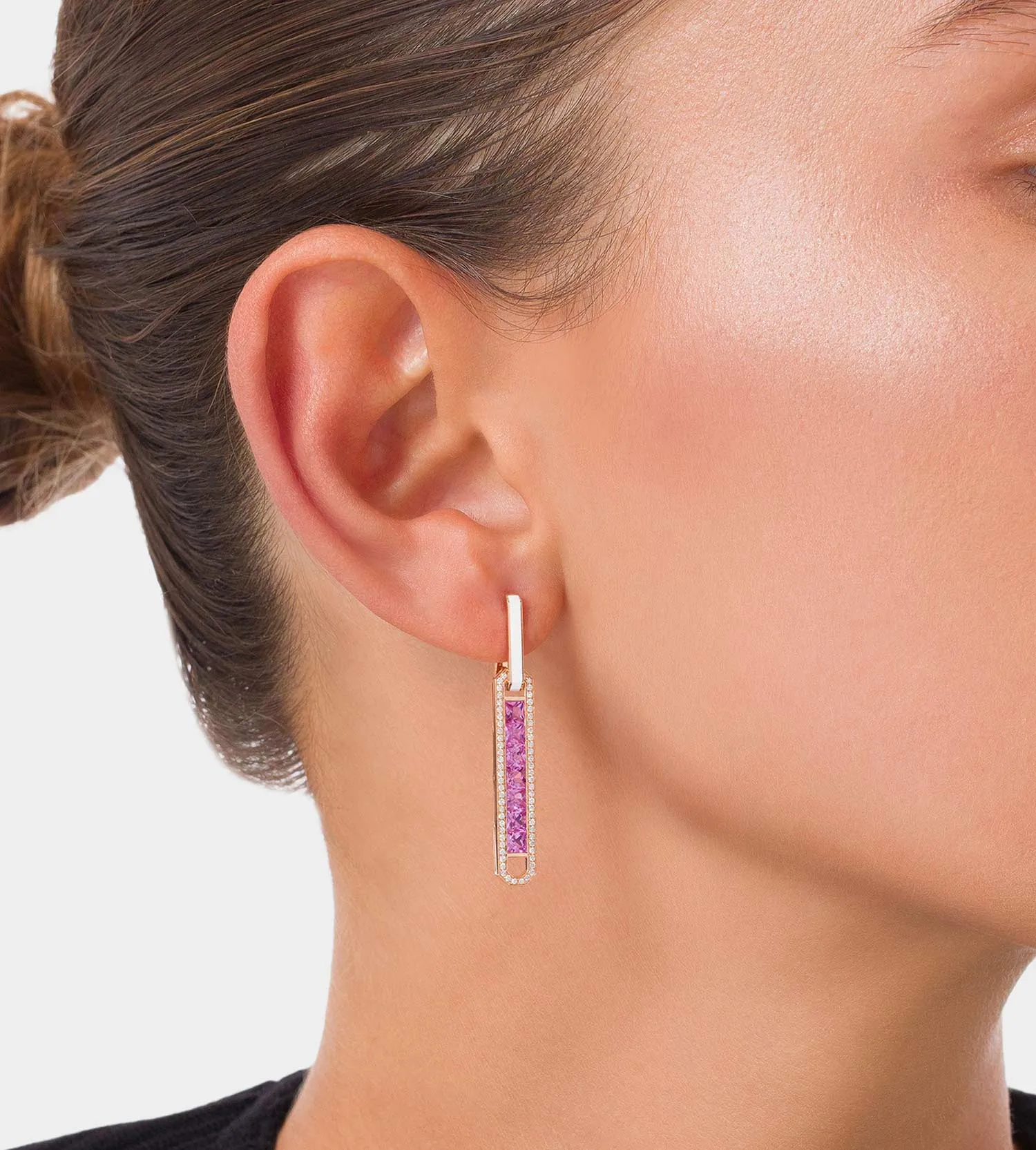 Boho earth pink earrings