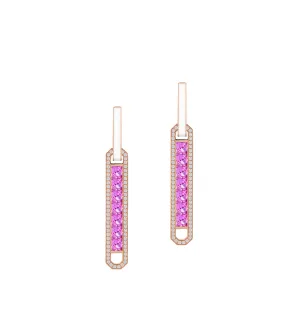 Boho earth pink earrings