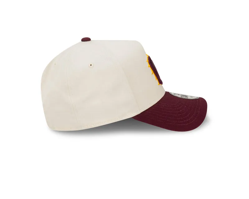 Brisbane Broncos Two-Tone Chrome White 9FORTY A-Frame Snapback