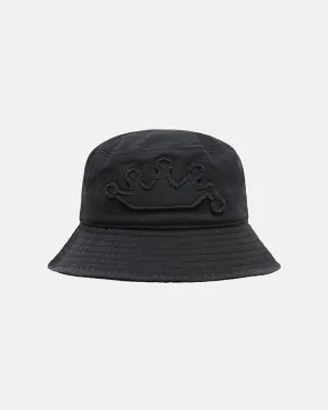 BUCKET HAT CROWN APPLIQUE