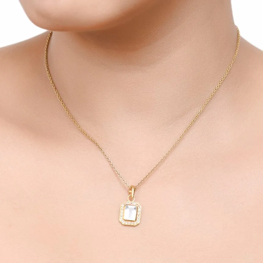 Classic Topaz Pendant Necklace