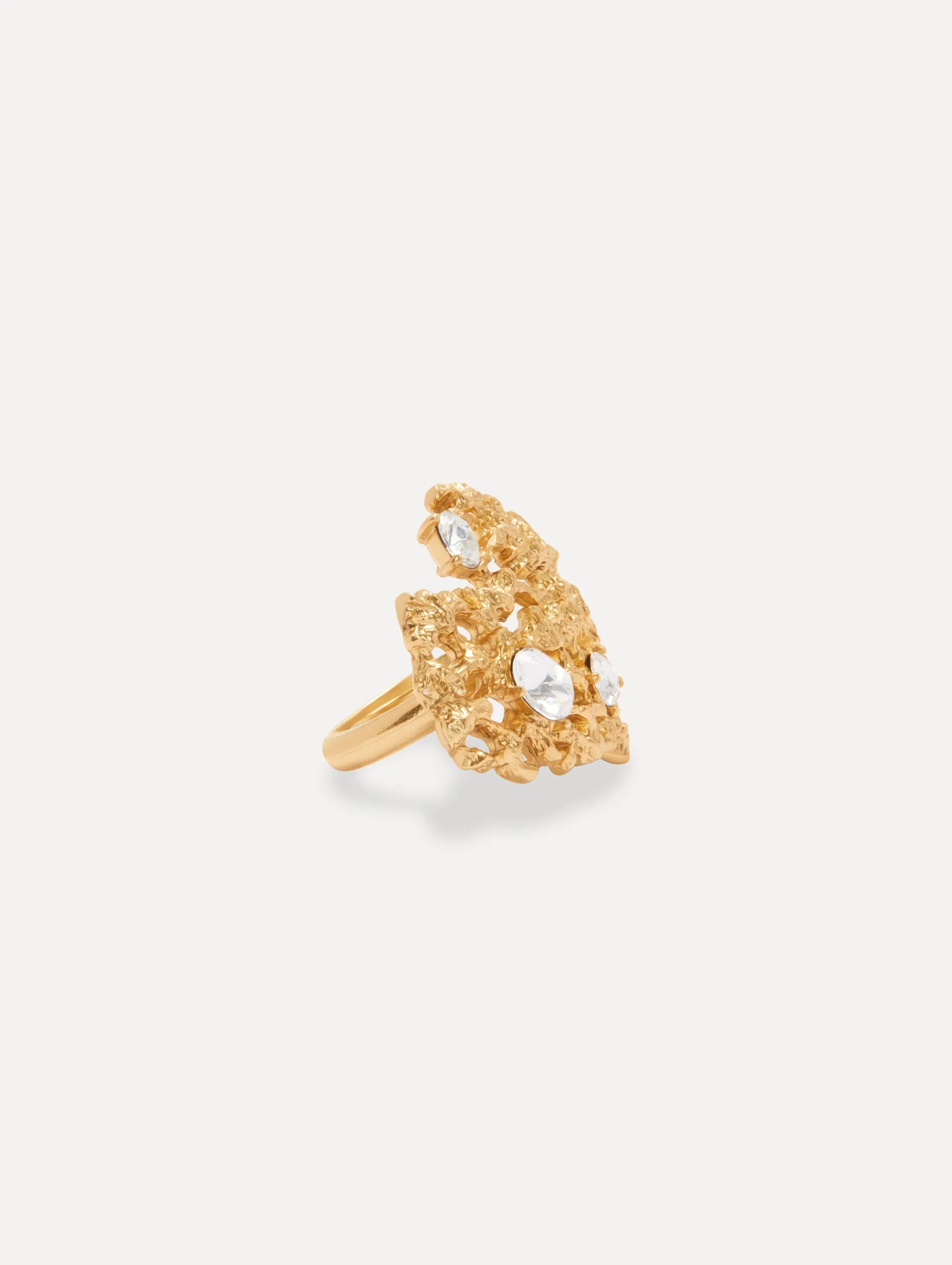 Coral Heart Ring