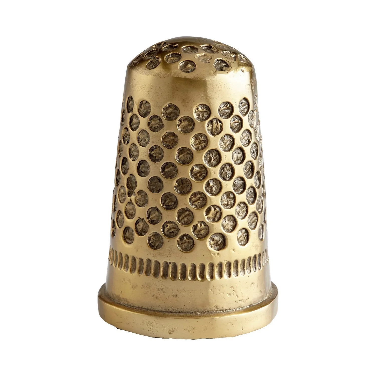 Cyan Design 11234 Sewing Thimble Token - Aged Brass