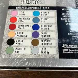 Distress water color pencils set 6 by Tim Holtz and Ranger