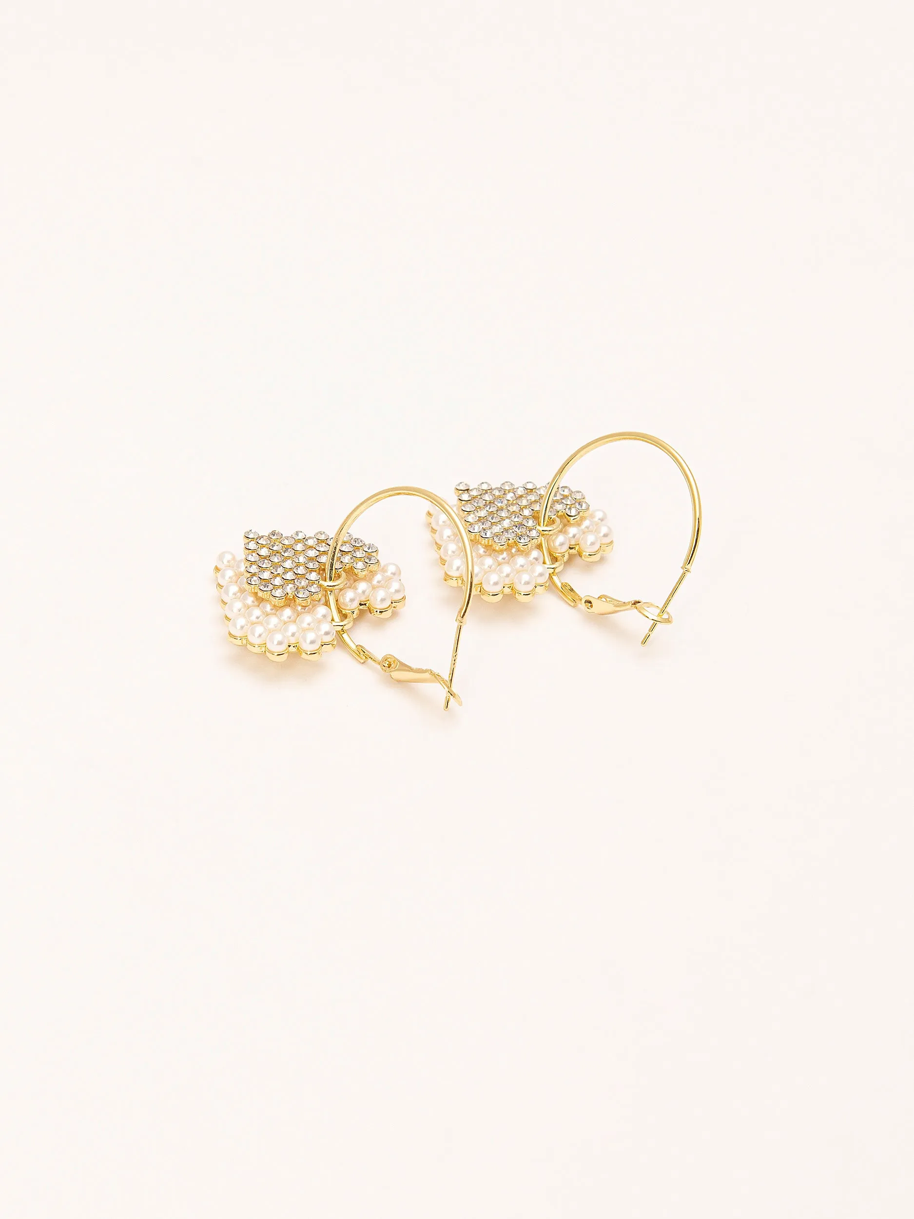 Drop Heart Earrings