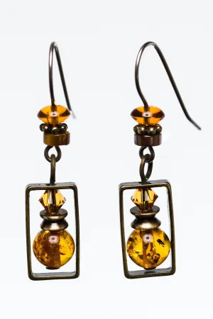 Elemental Amber Earrings