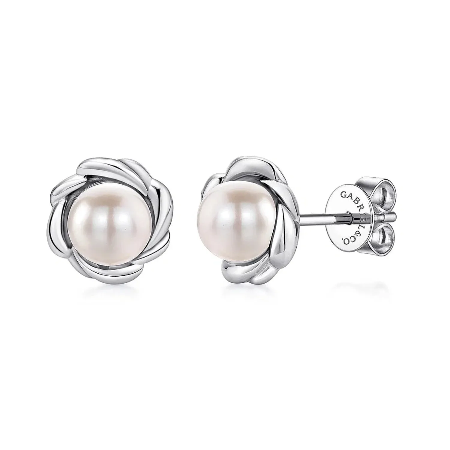 Gabriel & Co. Sterling Silver Cultured Pearl Stud Earrings