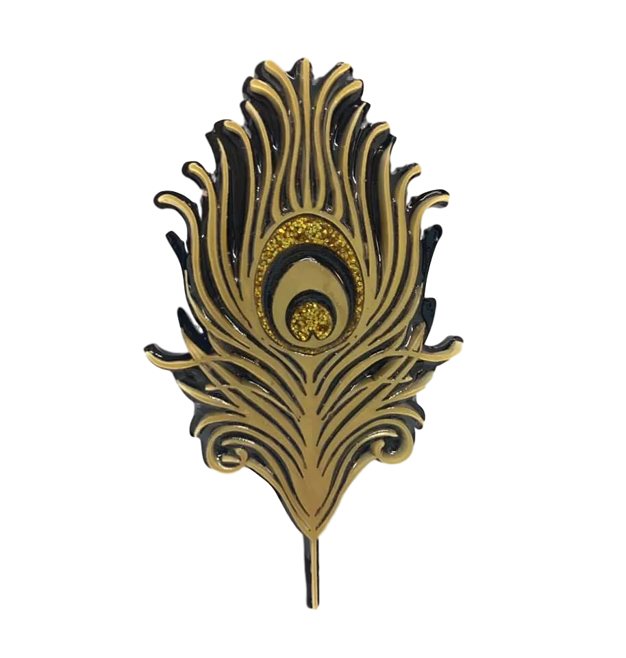 Golden Feather - Brooch