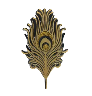 Golden Feather - Brooch