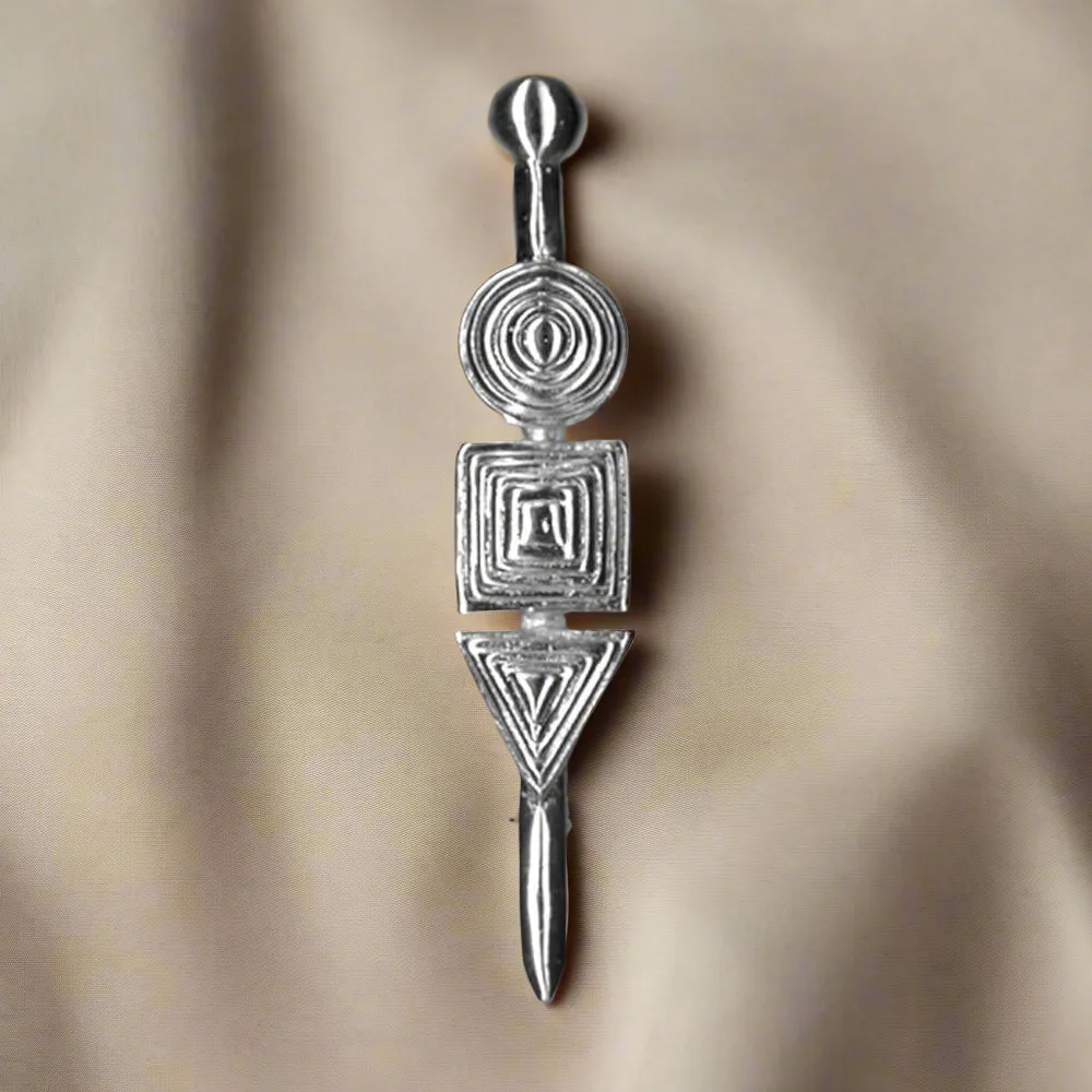 Greek Traditional Brooch in Sterling silver (K-17)