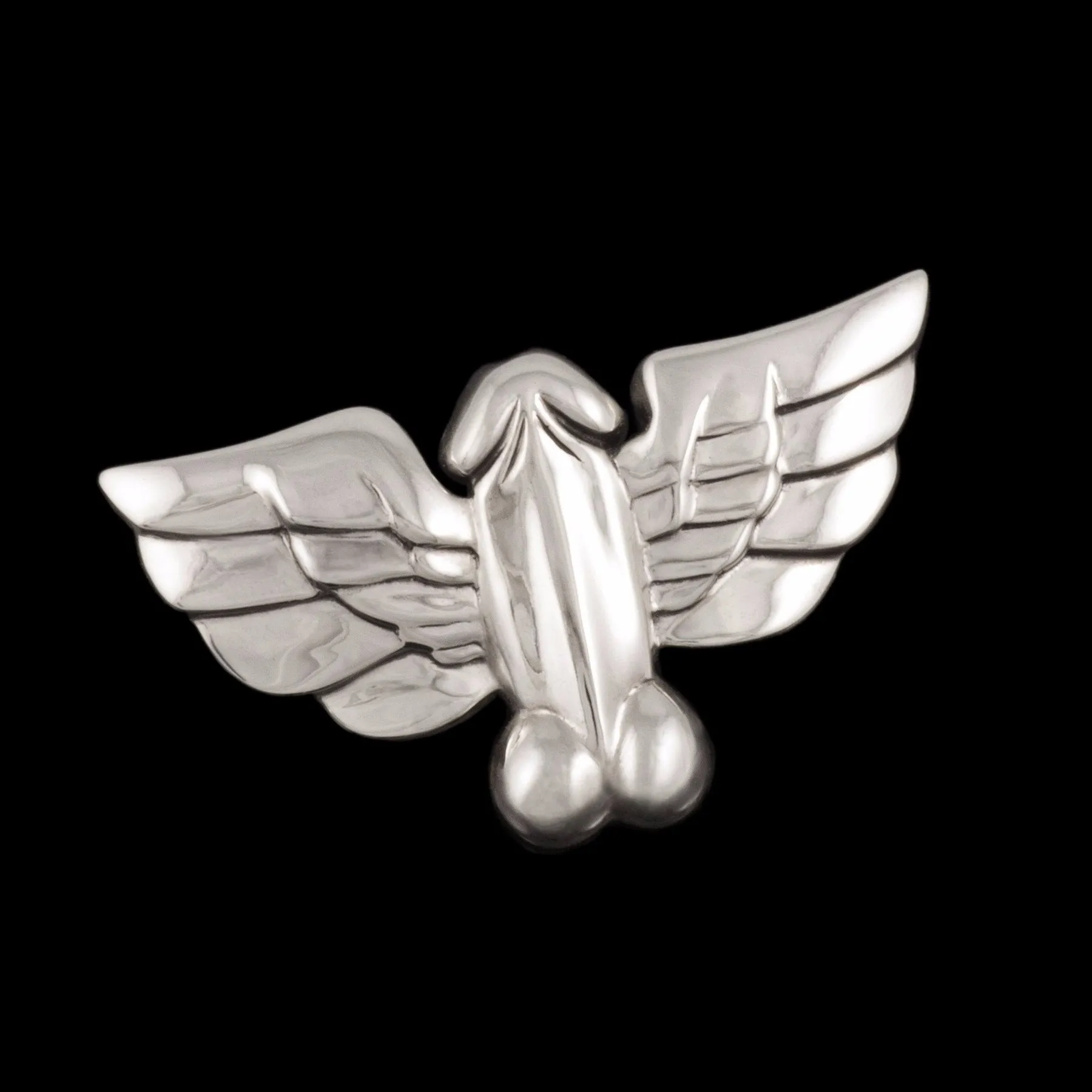 Jonathan Johnson x Tom of Finland FLYING COCK Sterling Silver Brooch