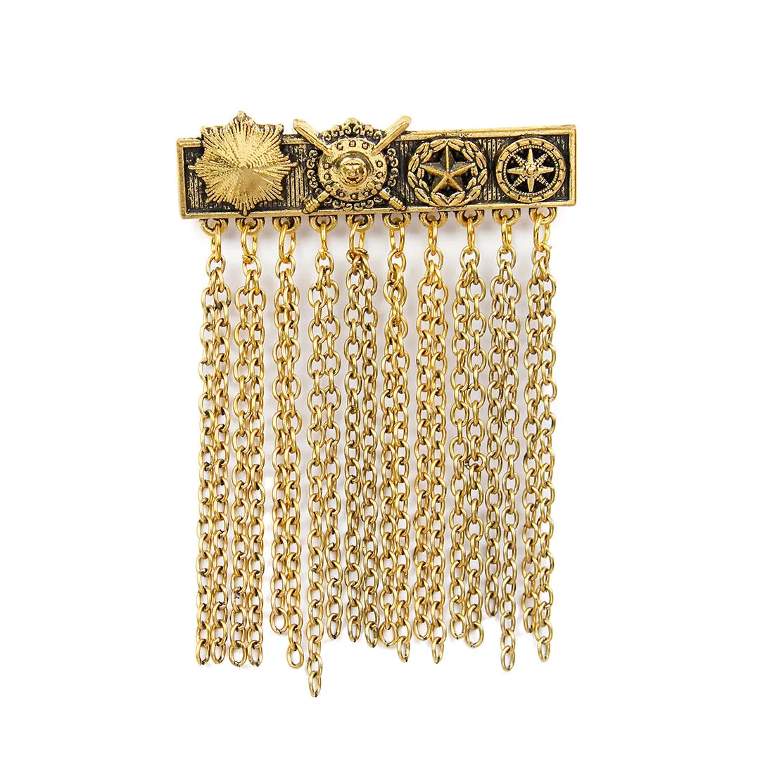 Kavove Royal Rivulet Golden Colour Brooch