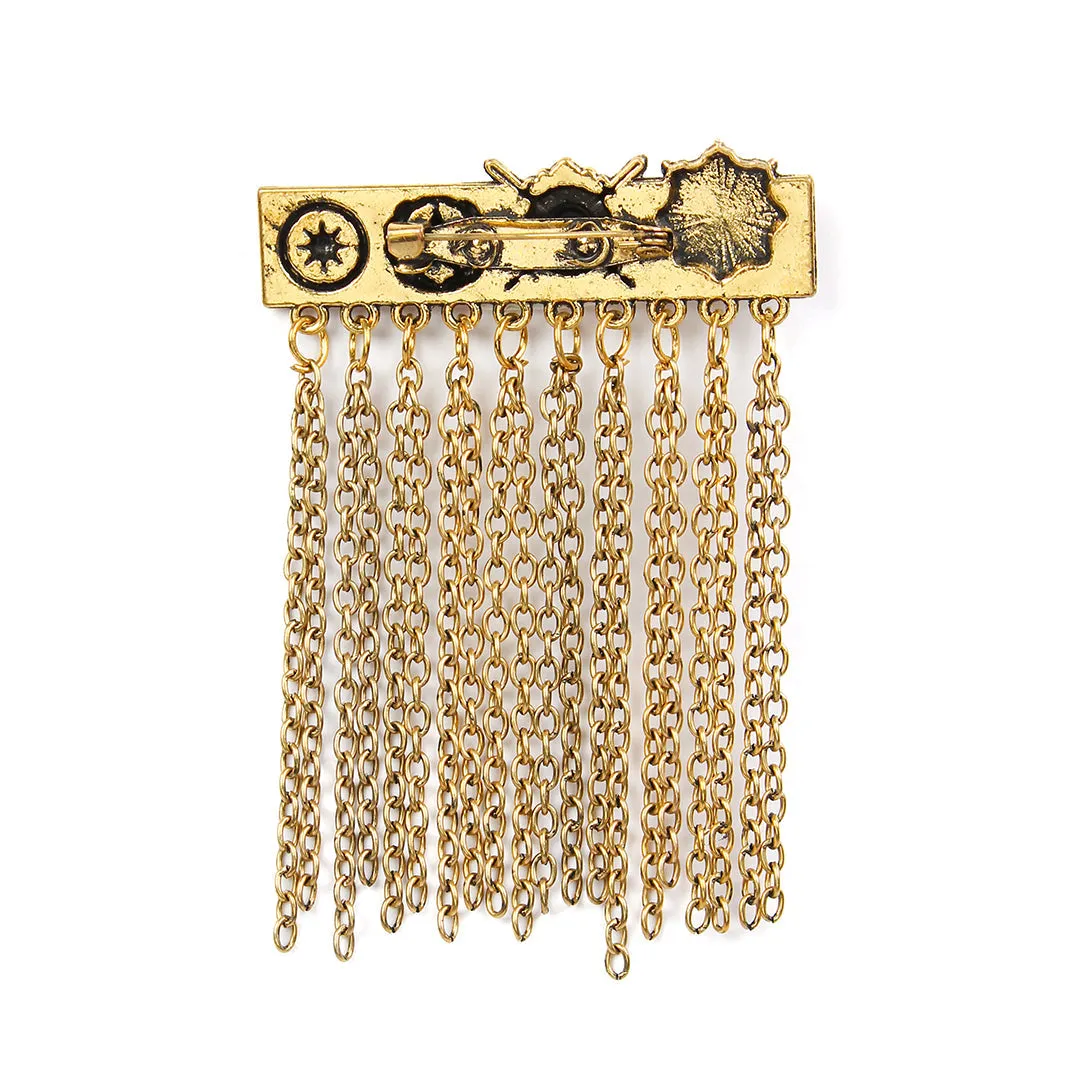 Kavove Royal Rivulet Golden Colour Brooch