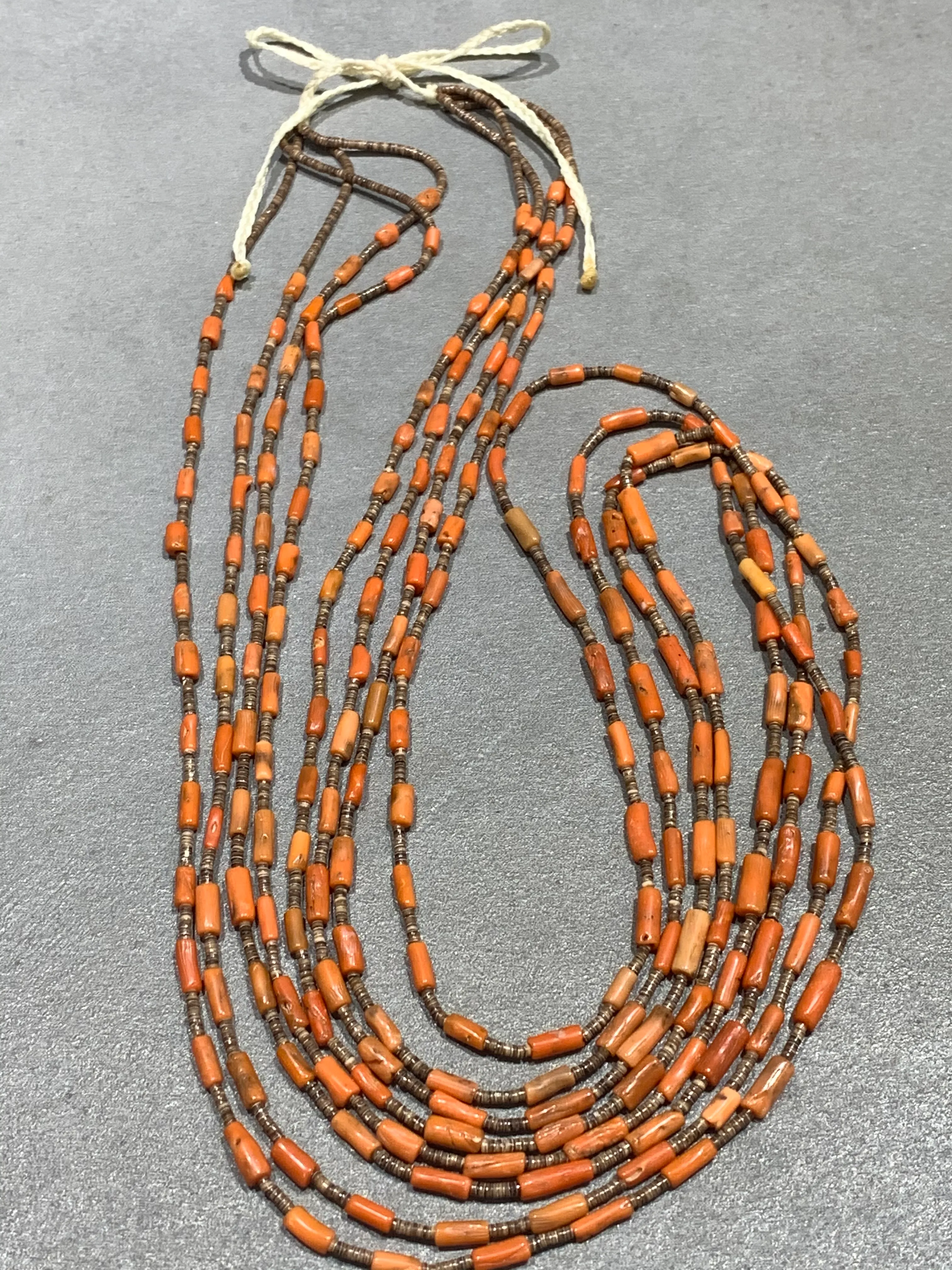 Kewa Baby Olive and Natural Mediterranean Coral 4 strands