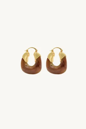 Kira Earrings/Coffee