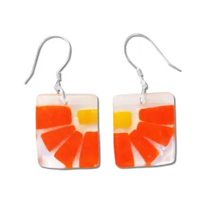 LAMA Glass Earrings - Orange