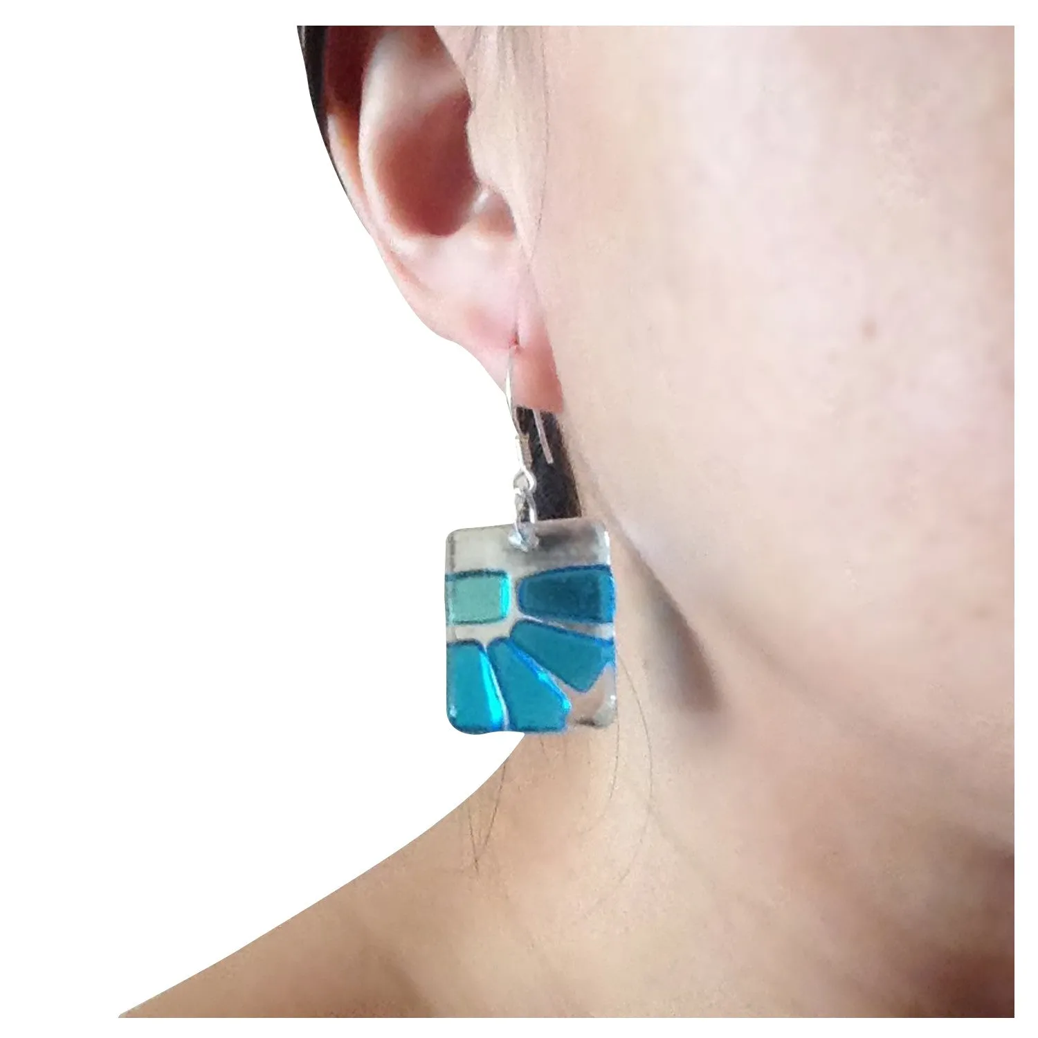 LAMA Glass Earrings - Orange