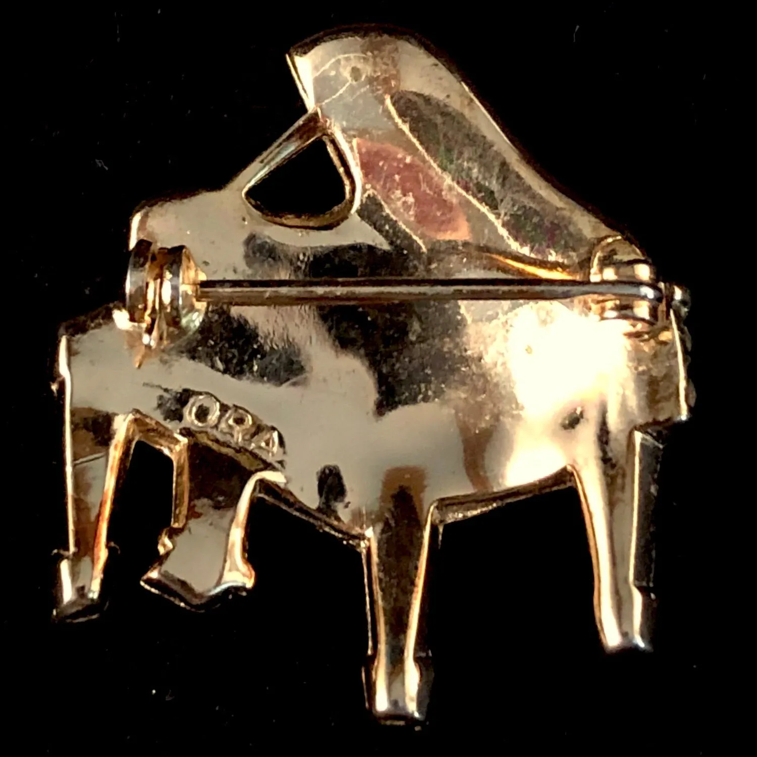 Late 70s/ Early 80s ORA Piano Brooch