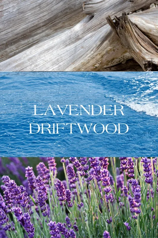 lavender driftwood soy candle