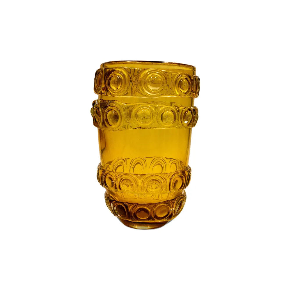 Liang & Eimil Bumble Glass Vase in Amber - Large