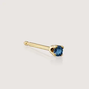 Martina Gold Earring 2mm Sapphire