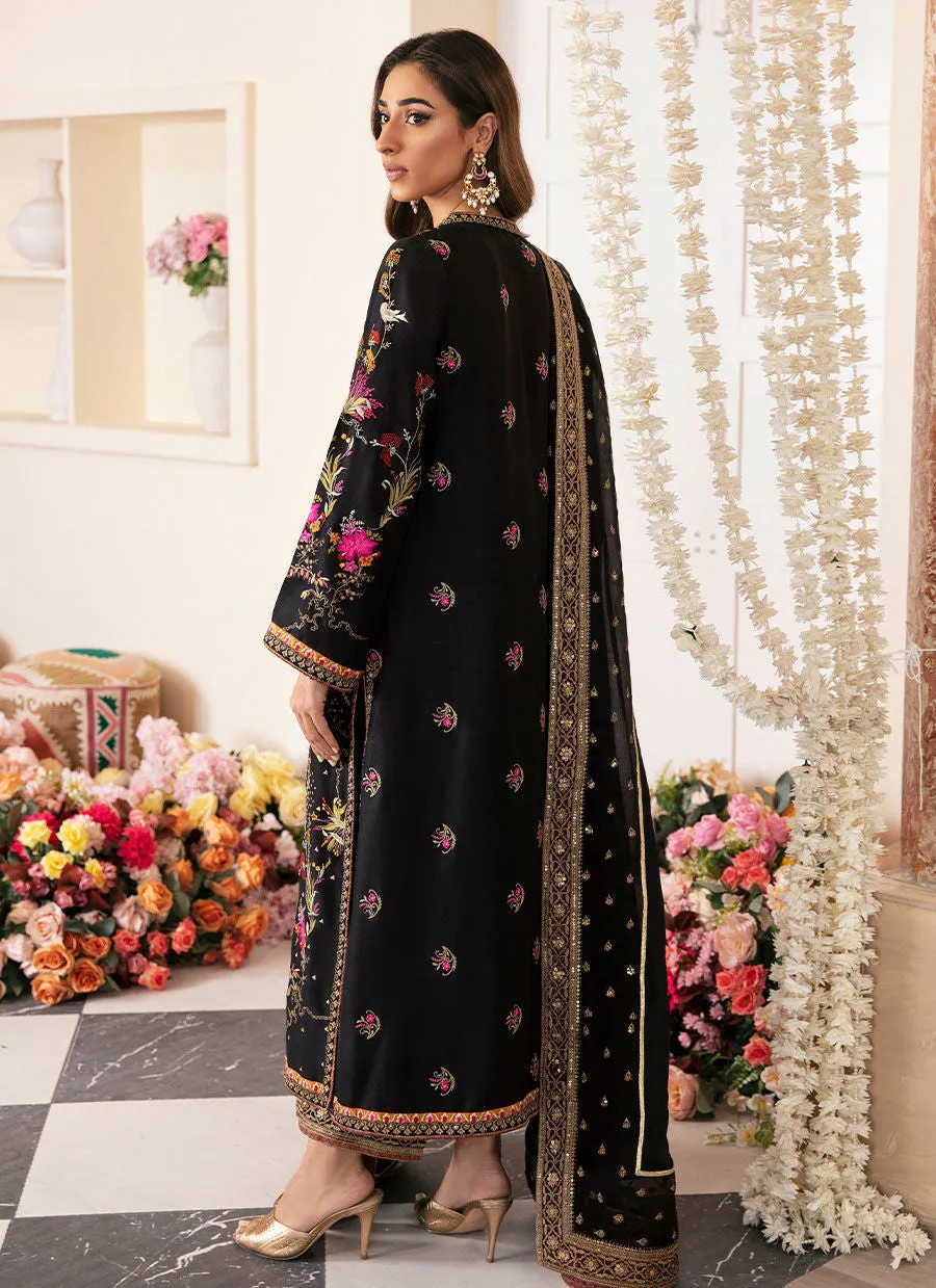 Mayna Festive Luxe Pret 23 - Pinar Black Shirt And Dupatta