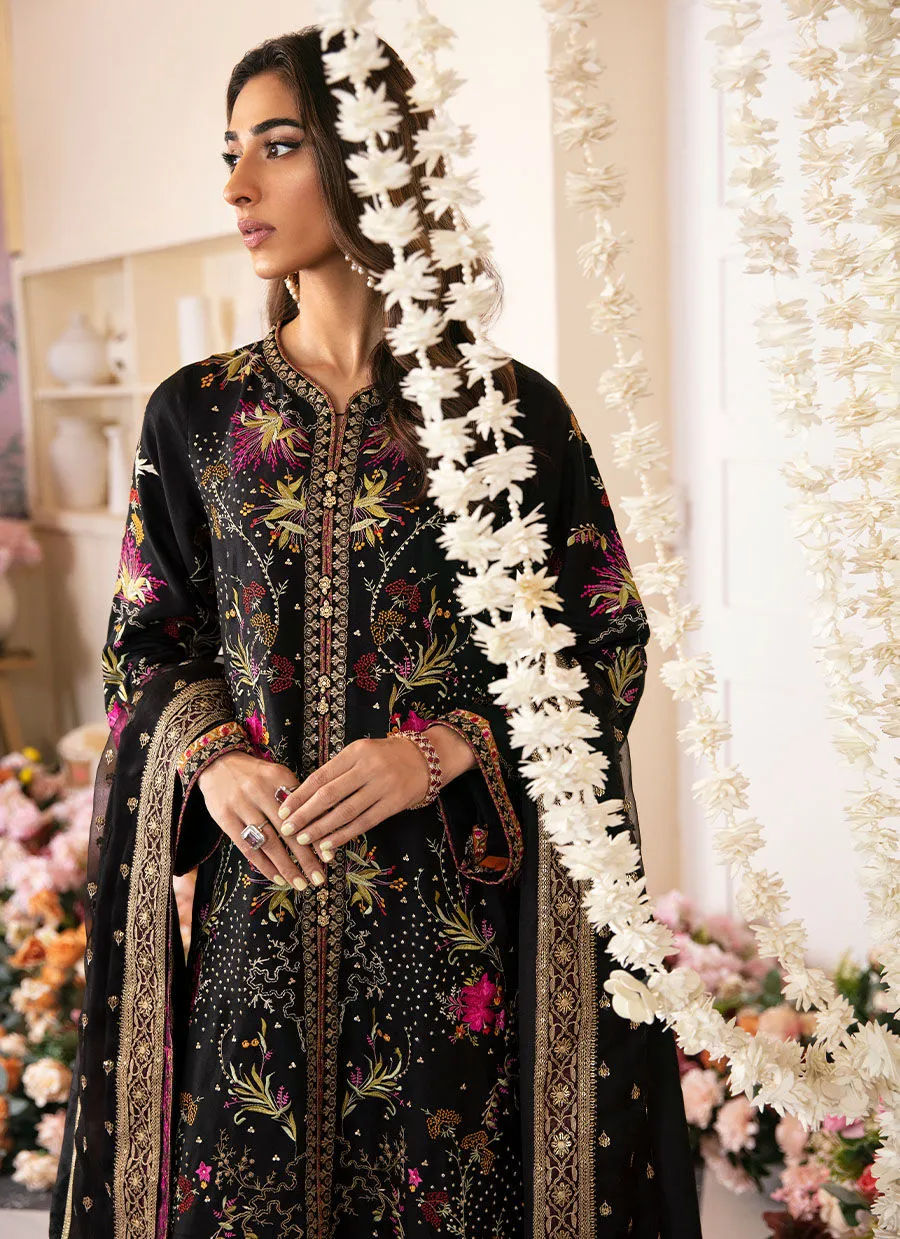 Mayna Festive Luxe Pret 23 - Pinar Black Shirt And Dupatta