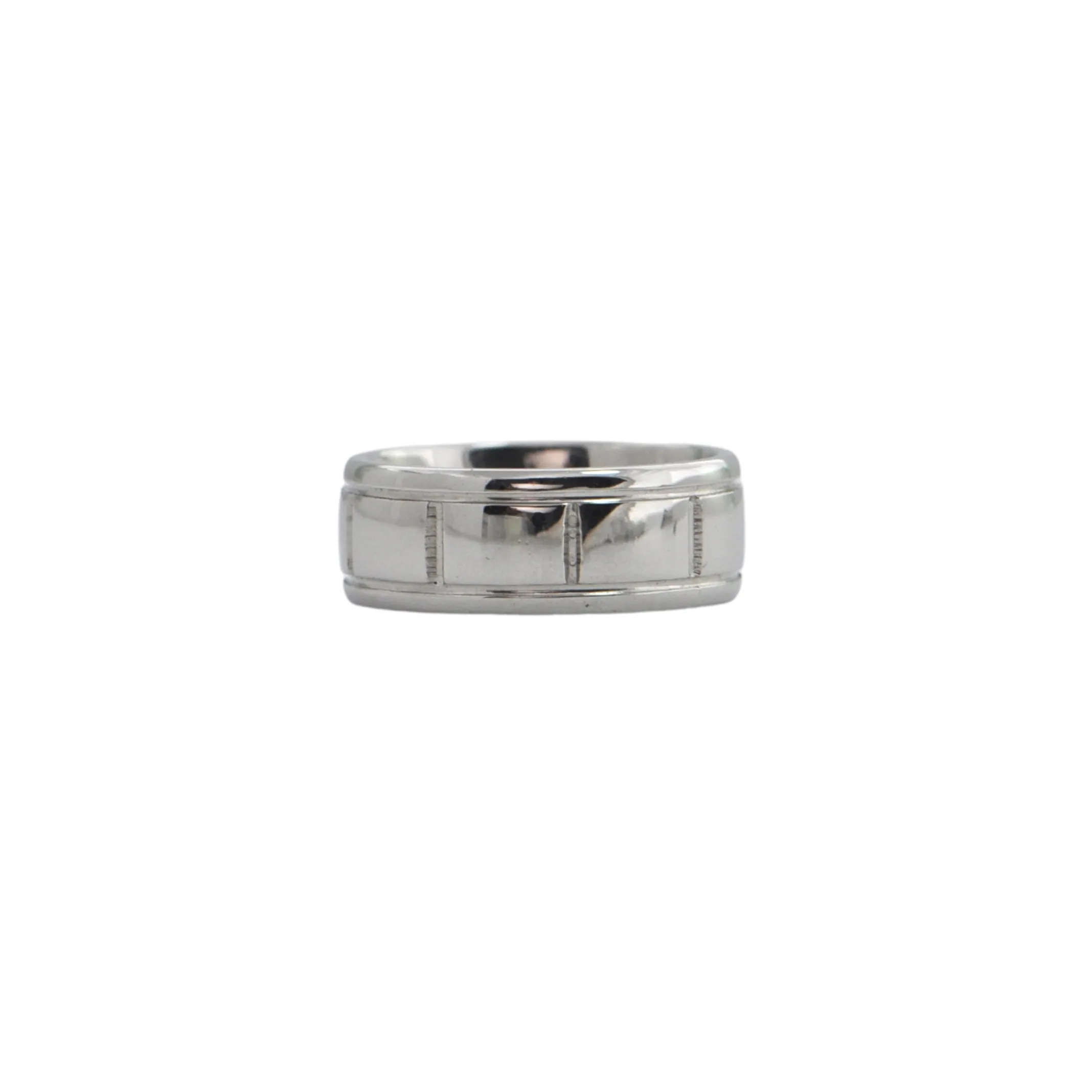 Modern 0.50CT Princess Cut Diamond Platinum Ring