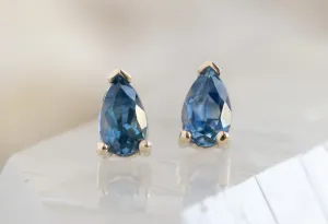 Montana Sapphire Stud Earrings